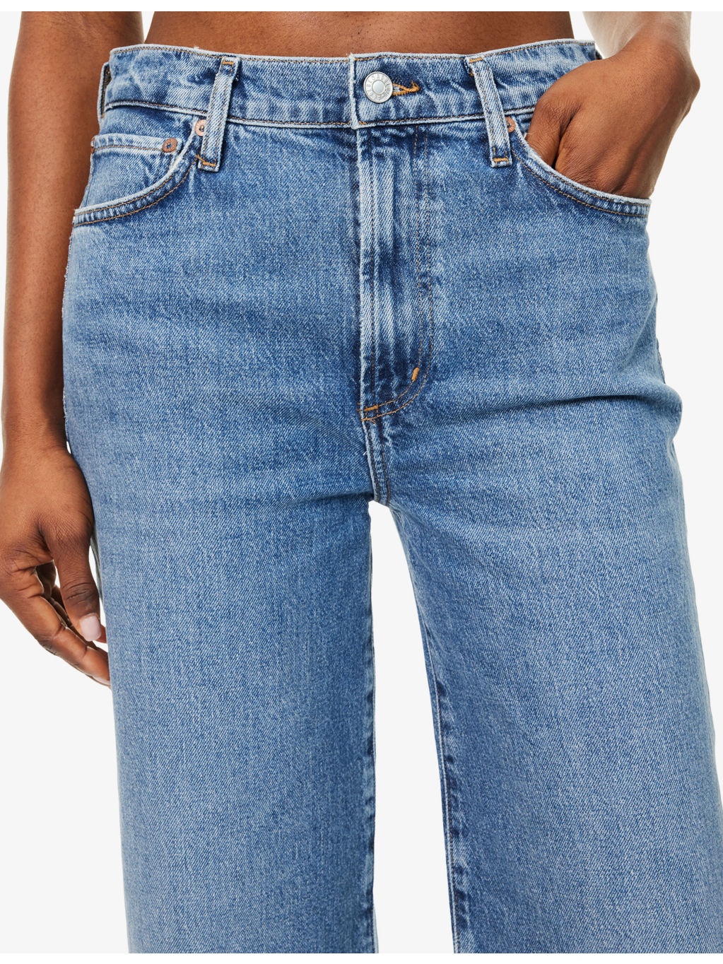 Harper Straight-Leg Stretch-Denim Jeans - 5