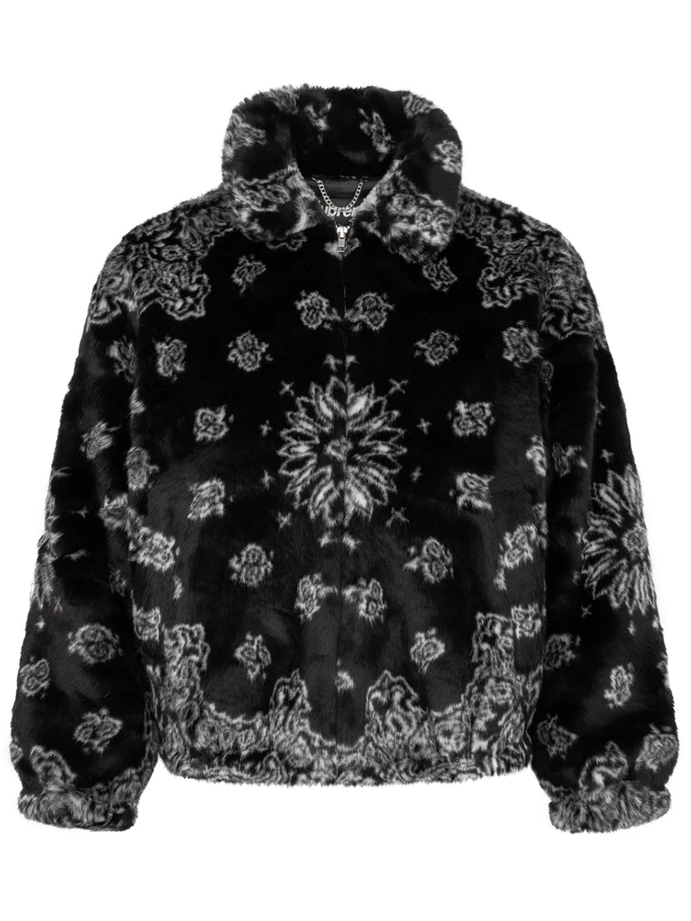 bandana-print bomber jacket - 1