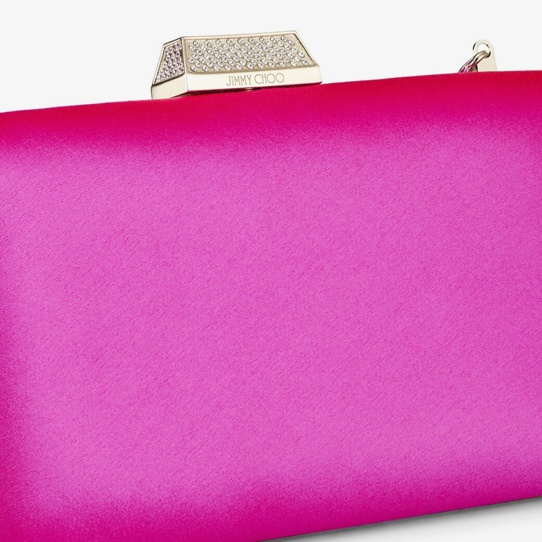 Clemmie
Fuchsia Satin Clutch Bag - 6