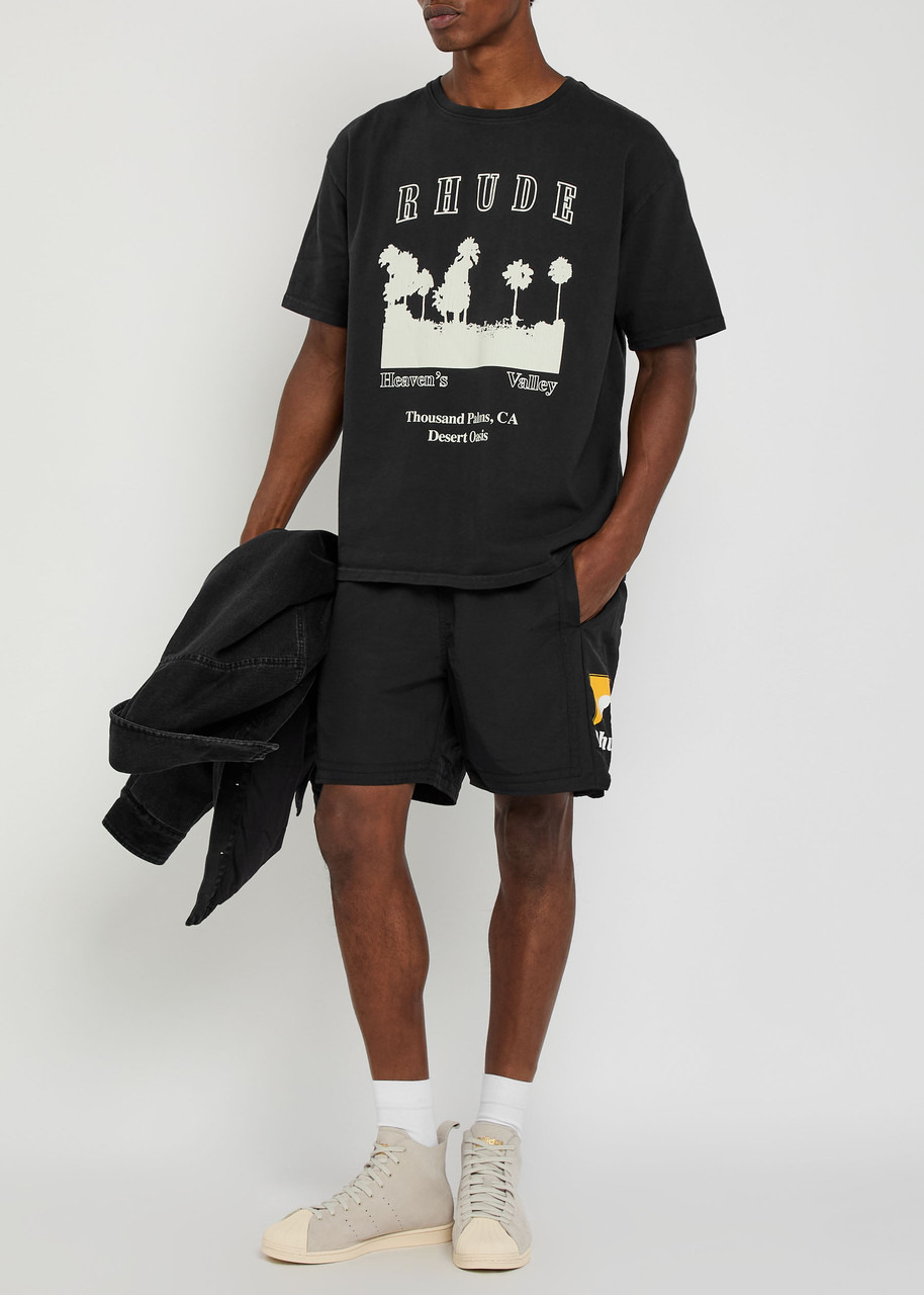 Rhude Thousand Palms Printed Cotton T-shirt - 4