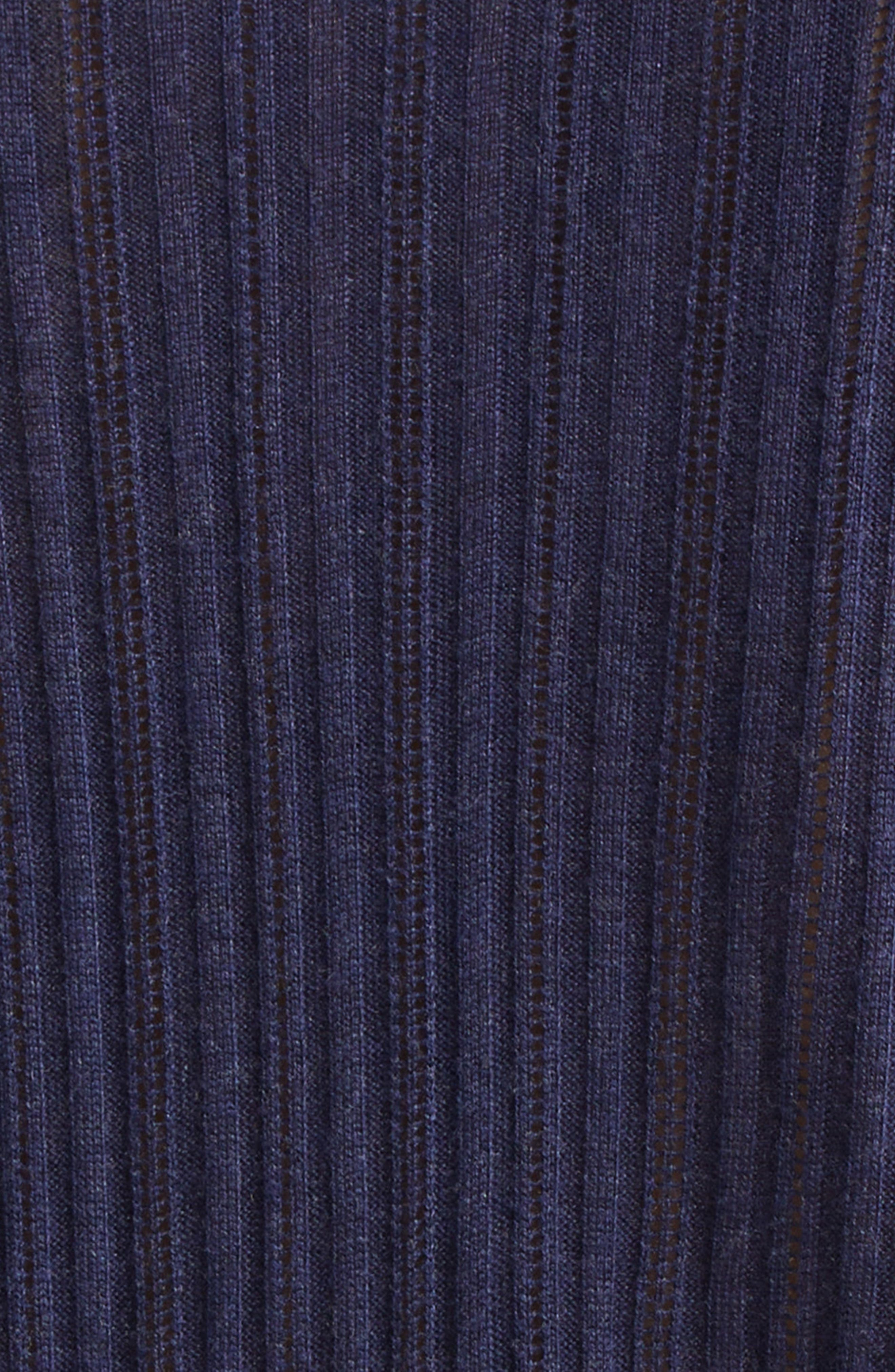 Ulla Johnson Lottie Pointelle Rib Cardigan in Midnight at Nordstrom - 6
