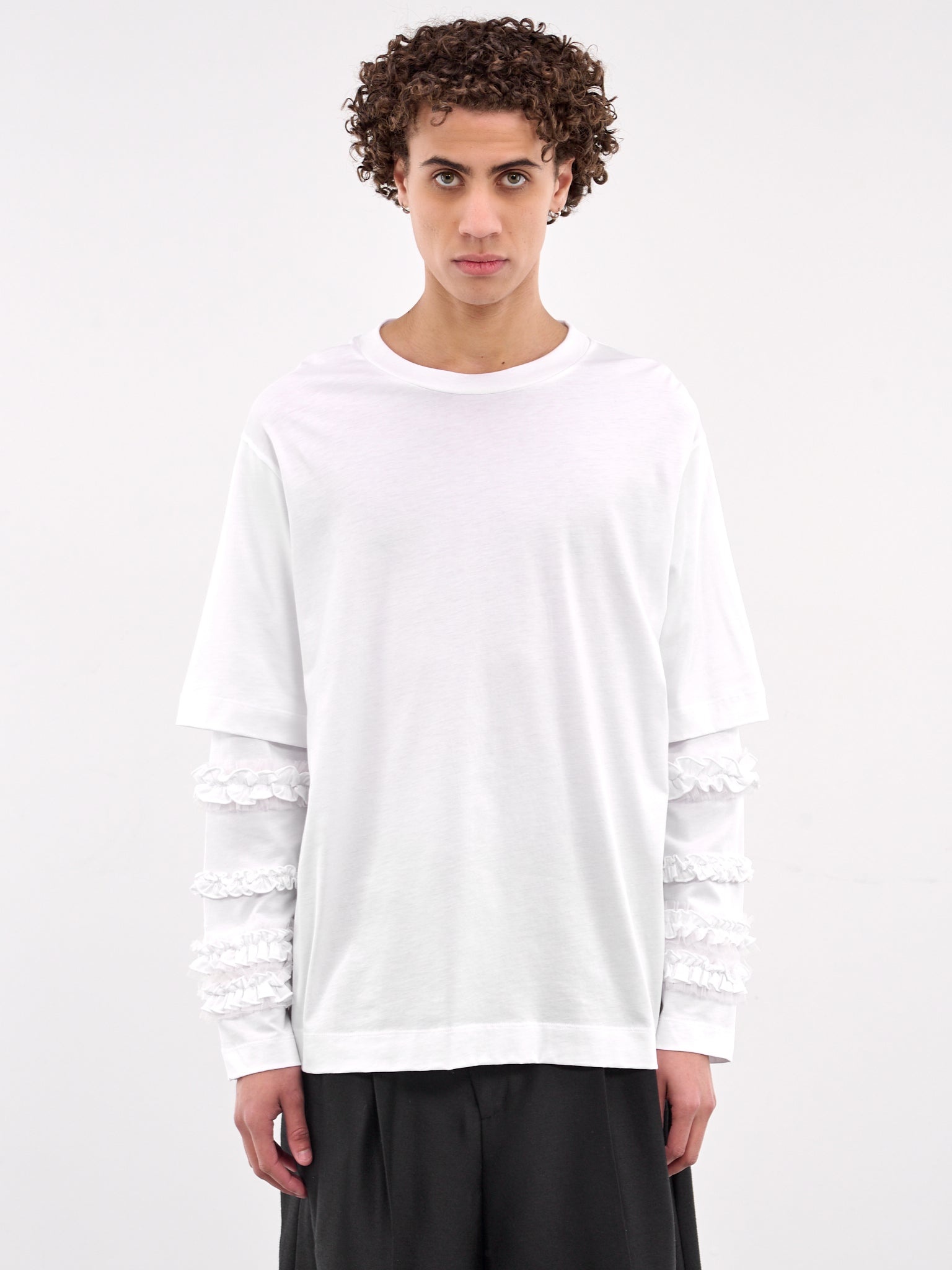 Layered Ruffle Frill Long Sleeve - 1