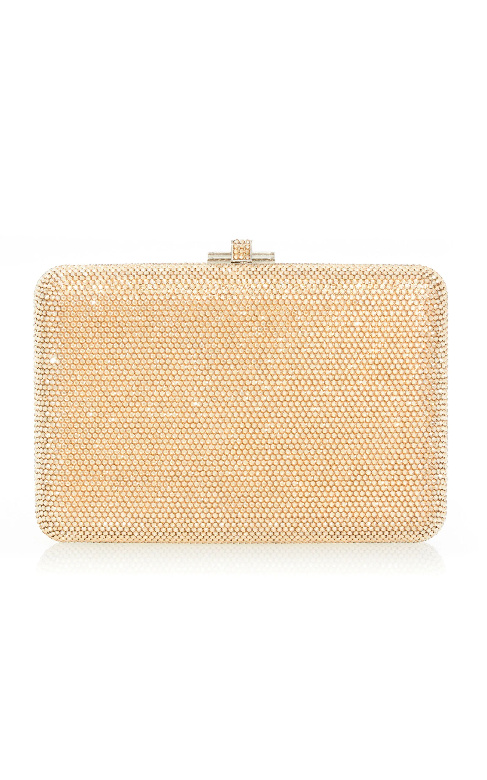 Slim Slide Crystal Clutch gold - 1