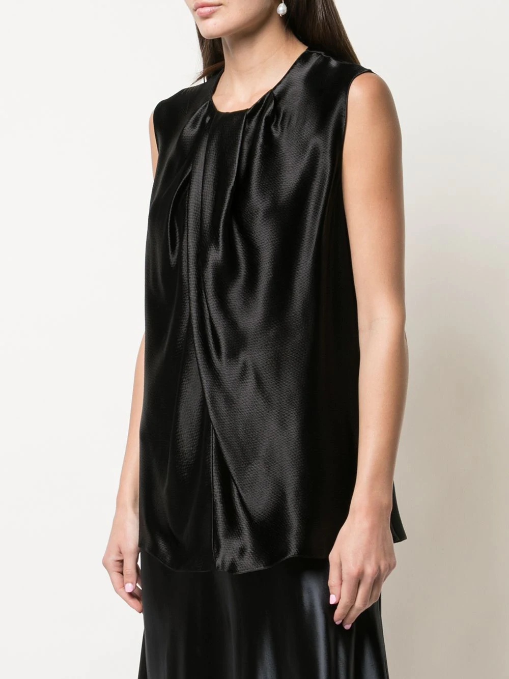 sleeveless flared blouse - 3