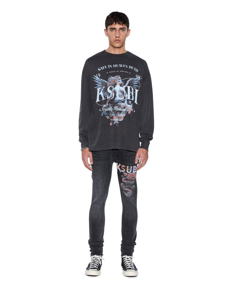 Ksubi SPIRIT EKCESS LS TEE ACID BLACK outlook