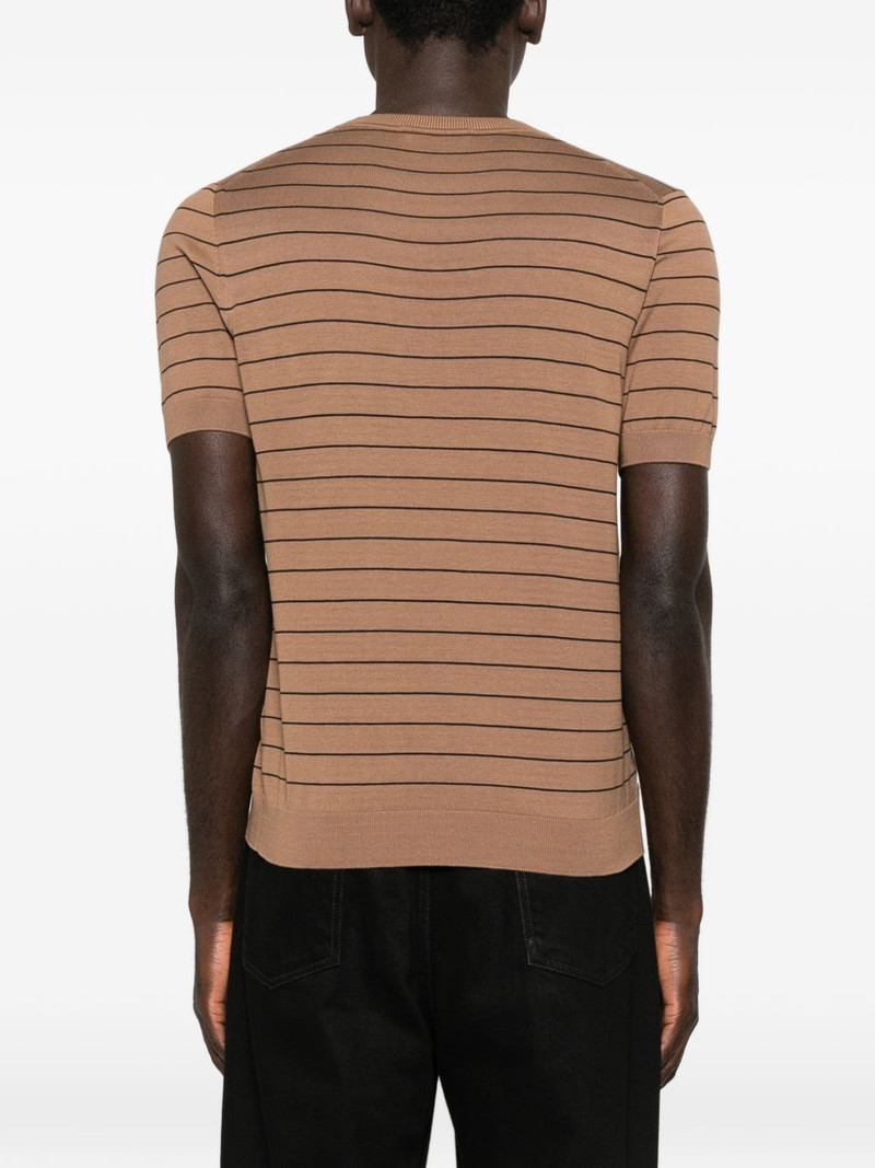 striped knit T-shirt 4