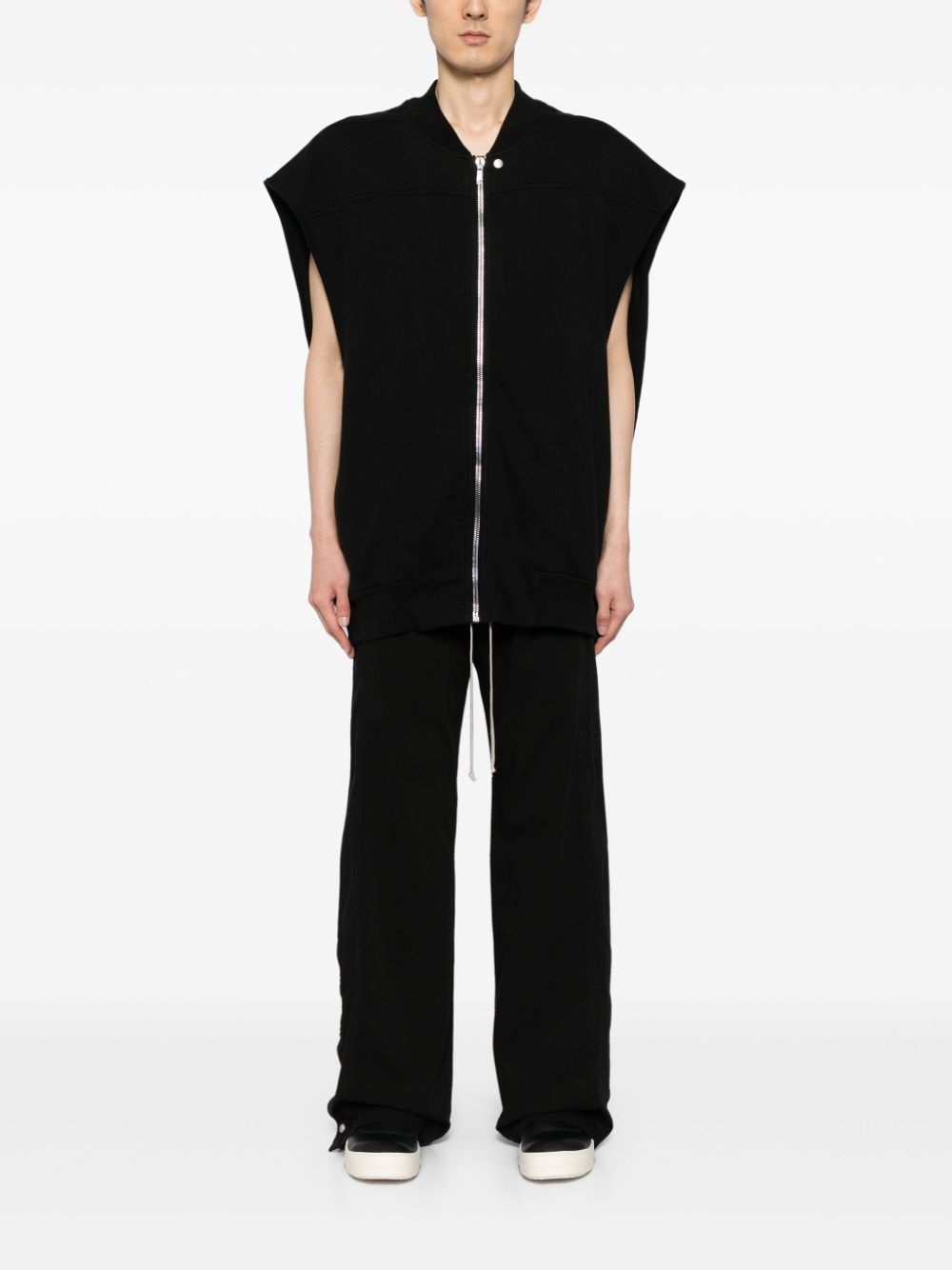 sleeveless zip-up cotton jacket - 2