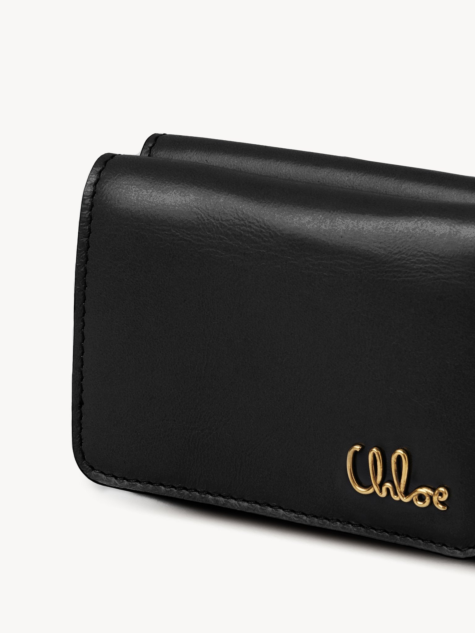 MINI CHLOÉ ICONIC TRI-FOLD IN SHINY LEATHER - 5