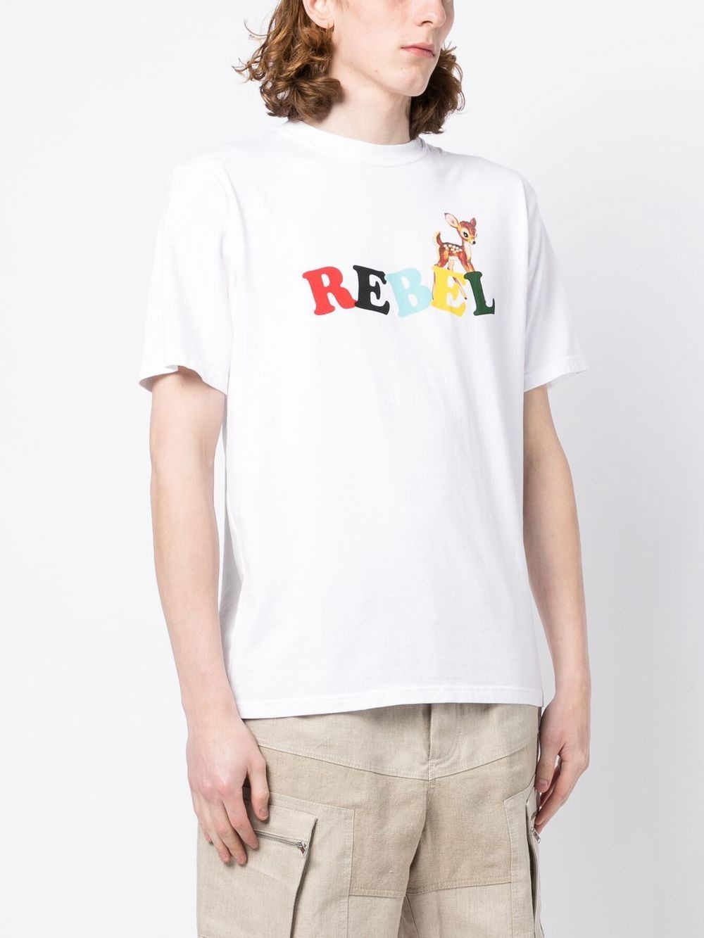 cartoon-print cotton T-shirt - 3