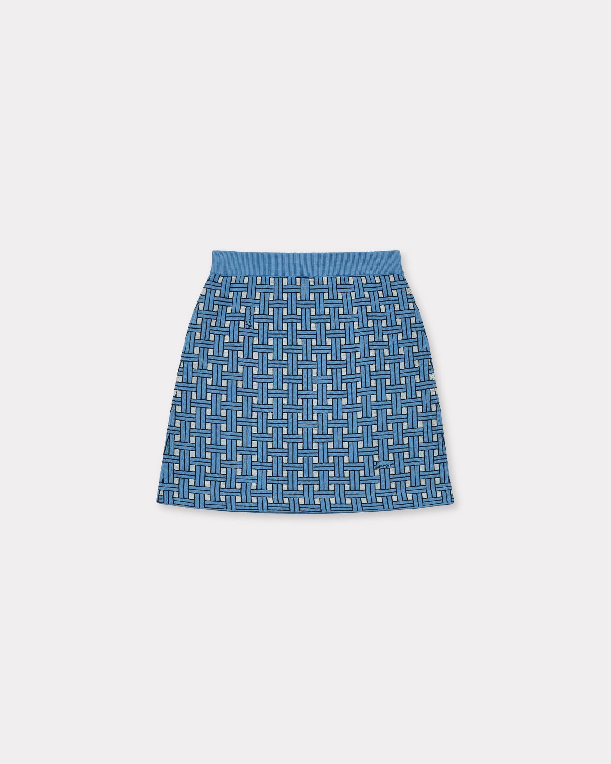 'KENZO Weave' embroidered mini skirt - 2
