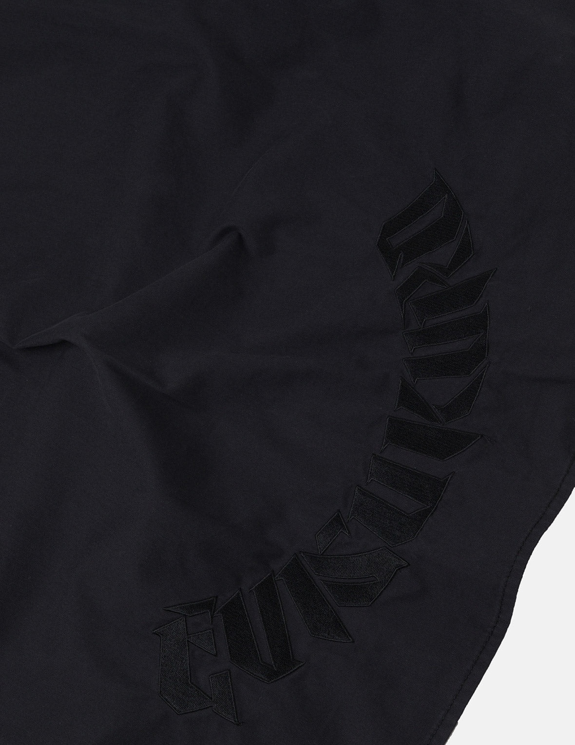 Logo and Seagull Embroidery with Detachable Sleeves Loose Fit Shirt Jacket - 6