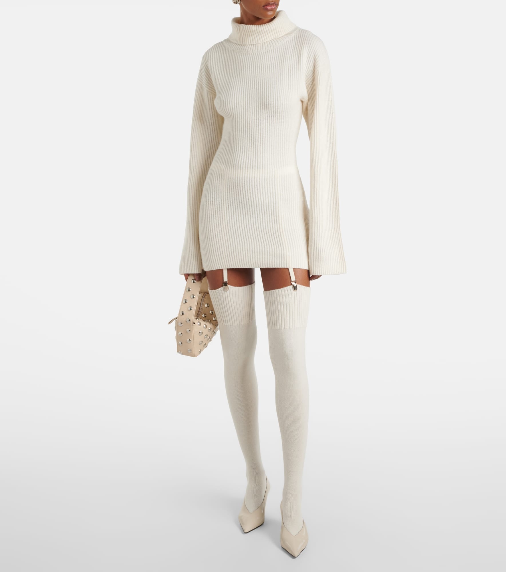 Cursa cashmere sweater dress and socks - 2