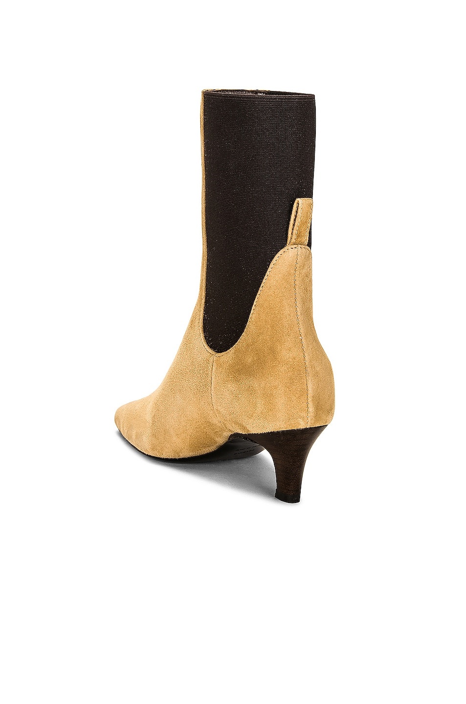 The Mid Heel Suede Boot - 3