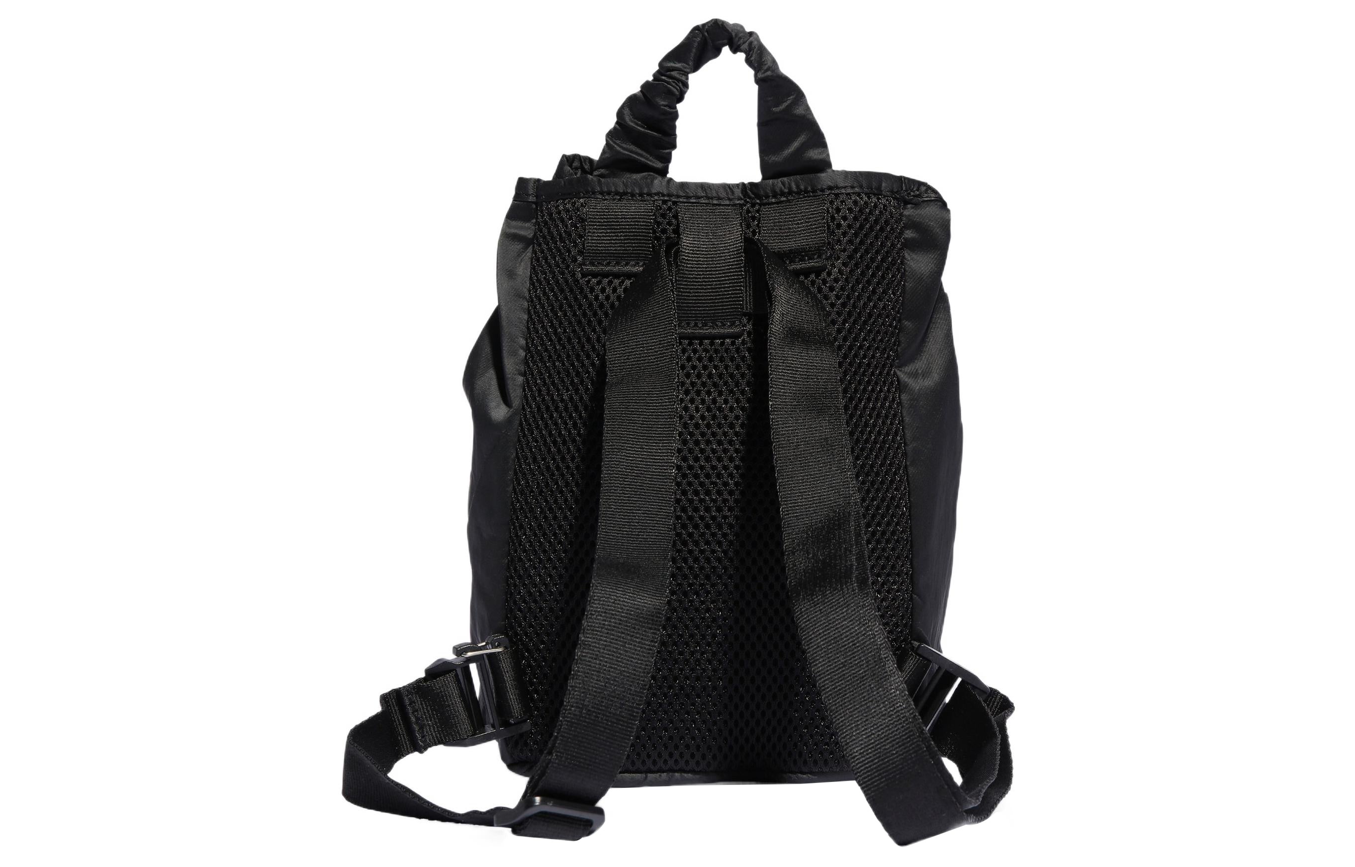 (WMNS) adidas Satin Mini Bucket Backpack 'Black' IB9046 - 3