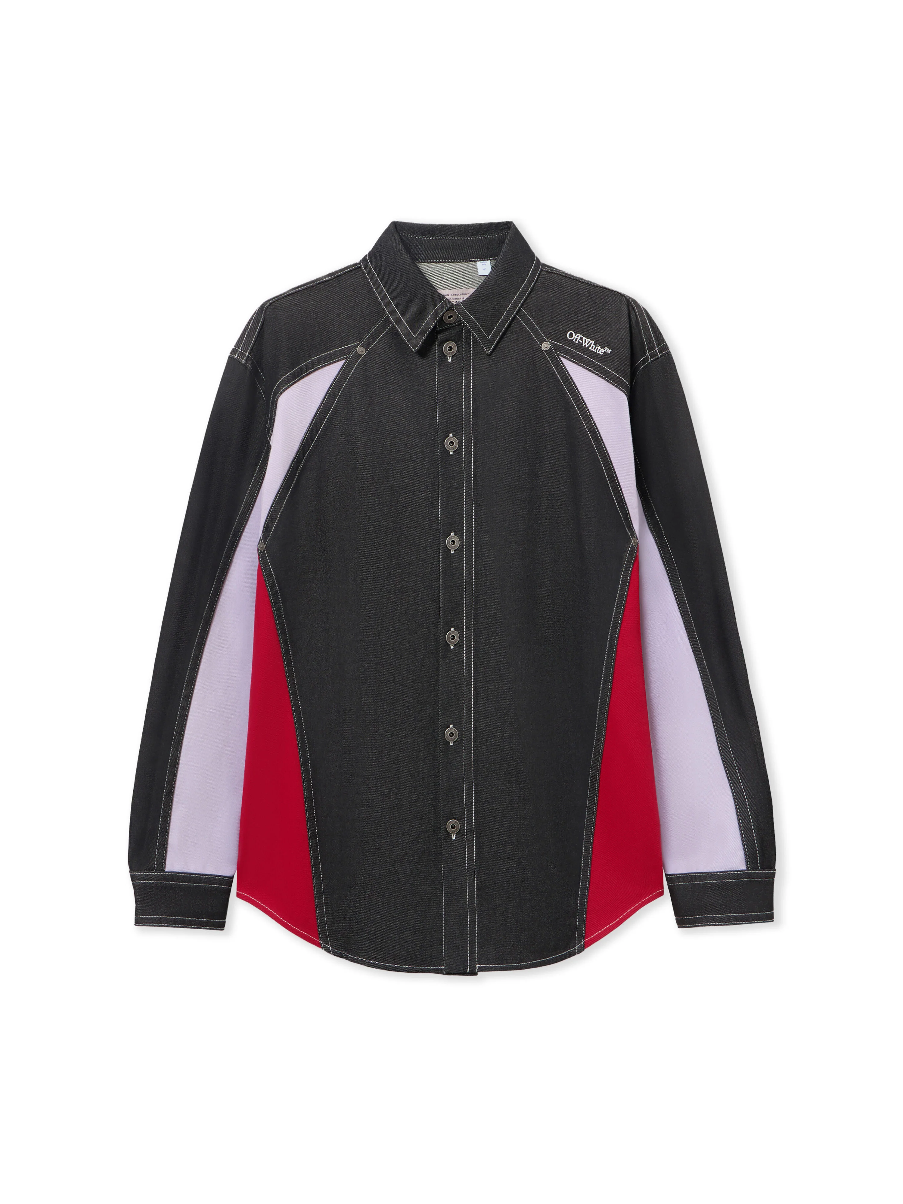 Color Block Military Overshirt - 1