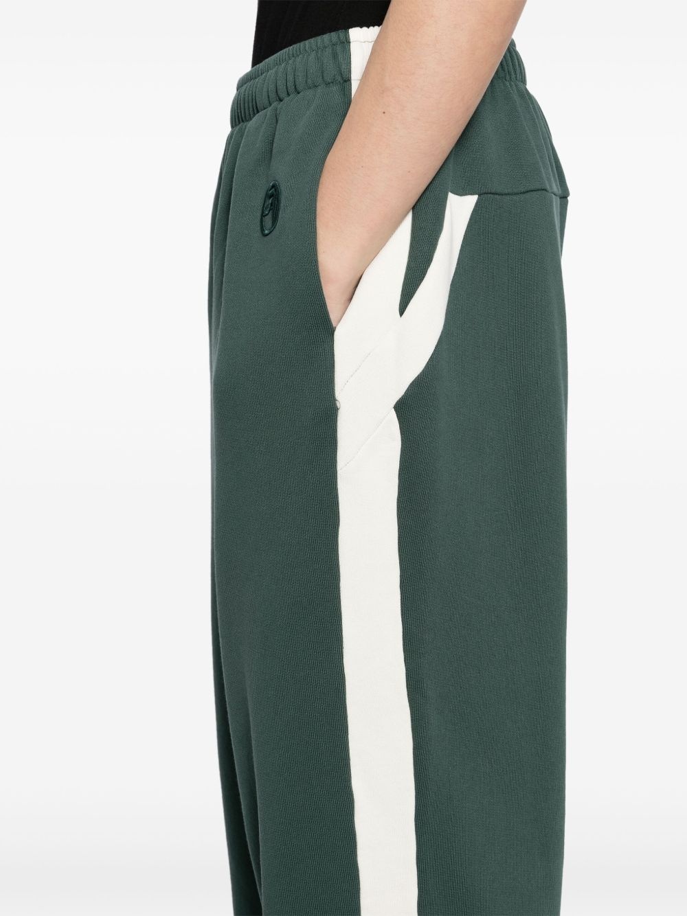 side-stripe track pants - 5