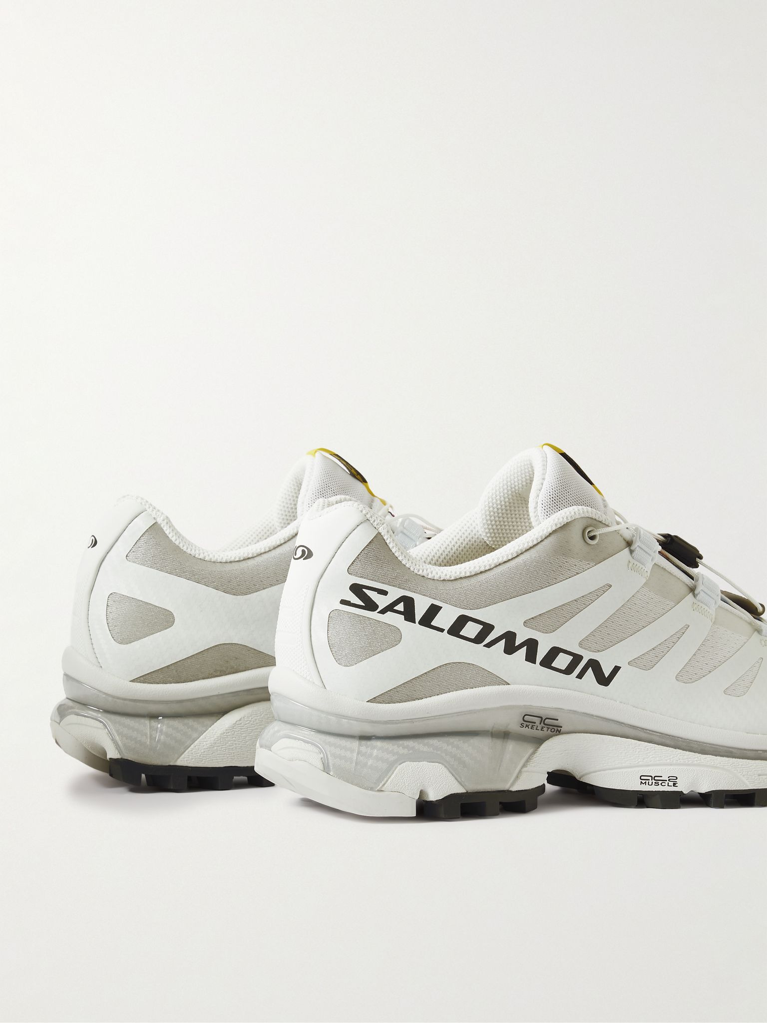 XT-4 Rubber-Trimmed Mesh Sneakers White - 5
