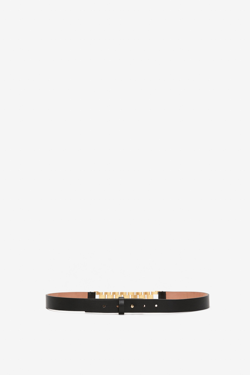 Watch Strap Detail Belt in Black 3