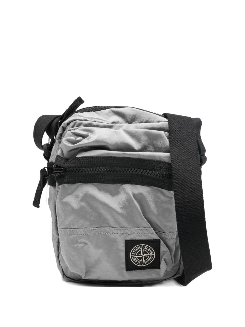 zip logo-patch messenger bag - 1