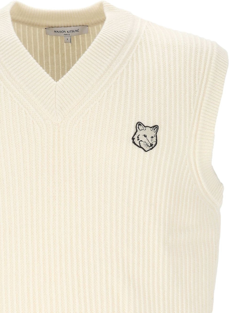 ribbed sleeveless vest - 3