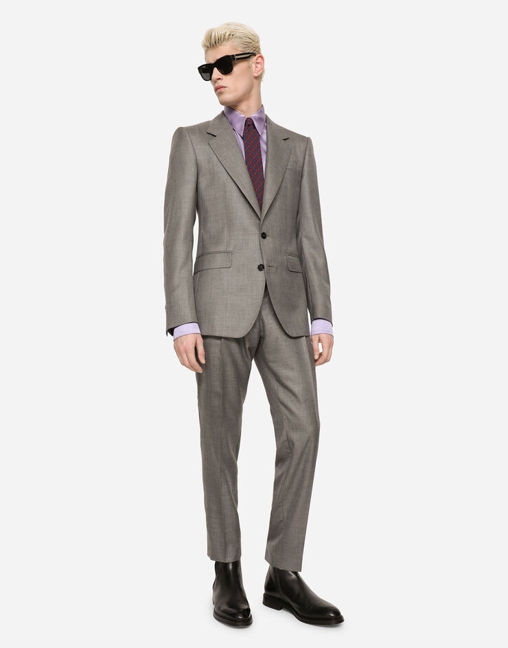 Wool and cashmere Sicilia-fit suit - 8