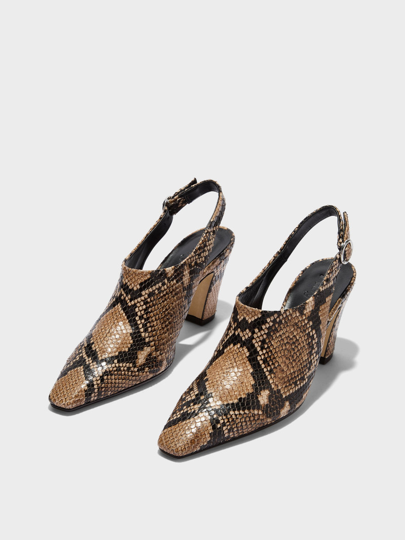 Maude Snake Print Mules 3