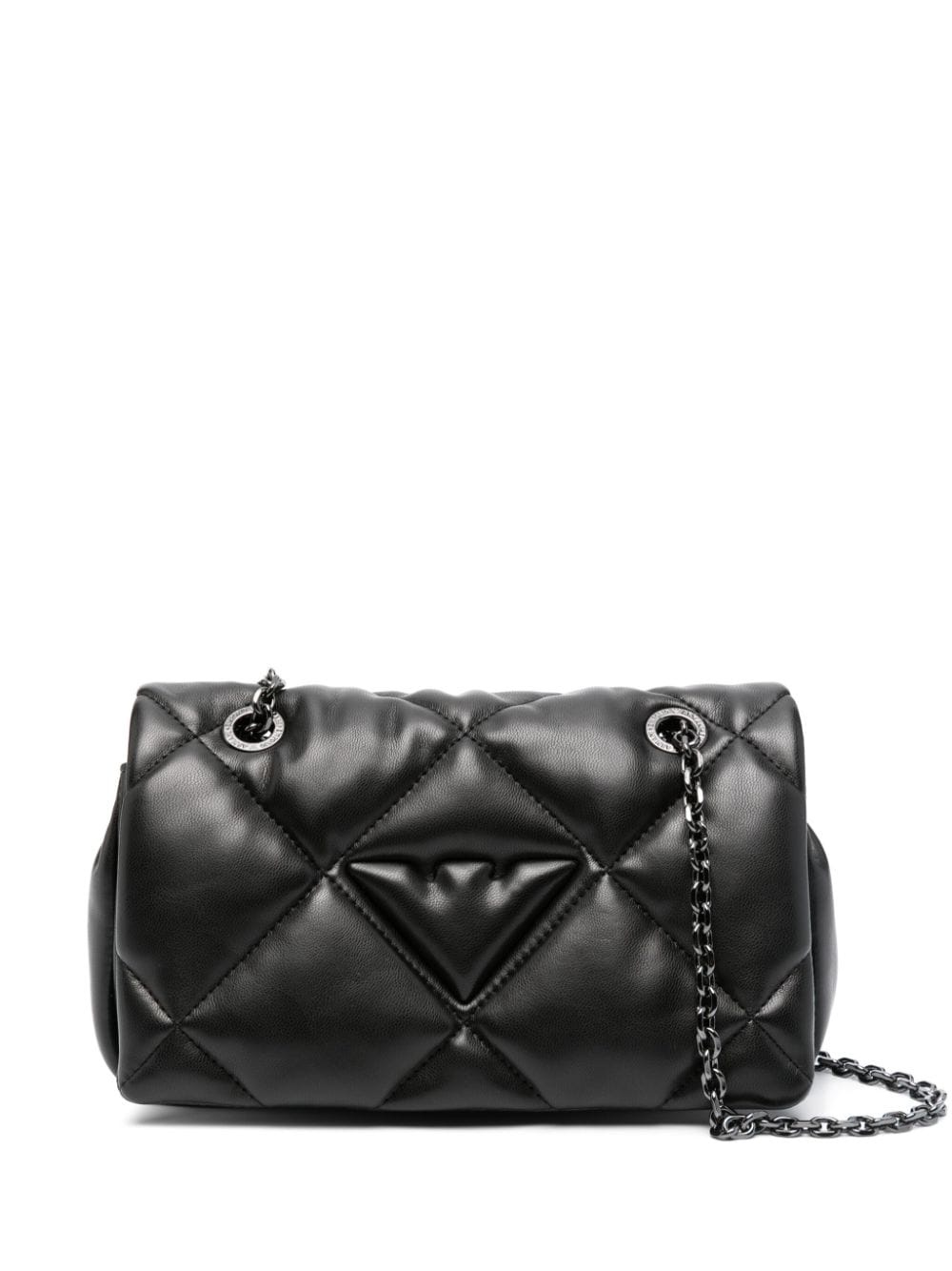 quilted faux-leather shoulder bag - 1