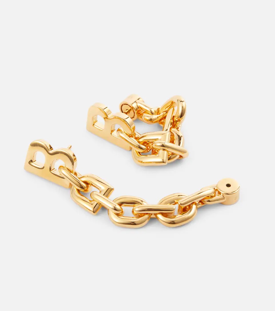 Gold B Chain Flex Earring - 5