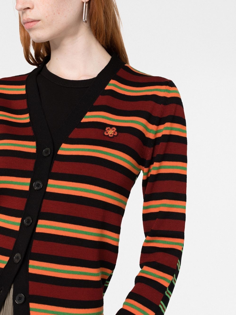 Boke Flower striped cardigan - 5