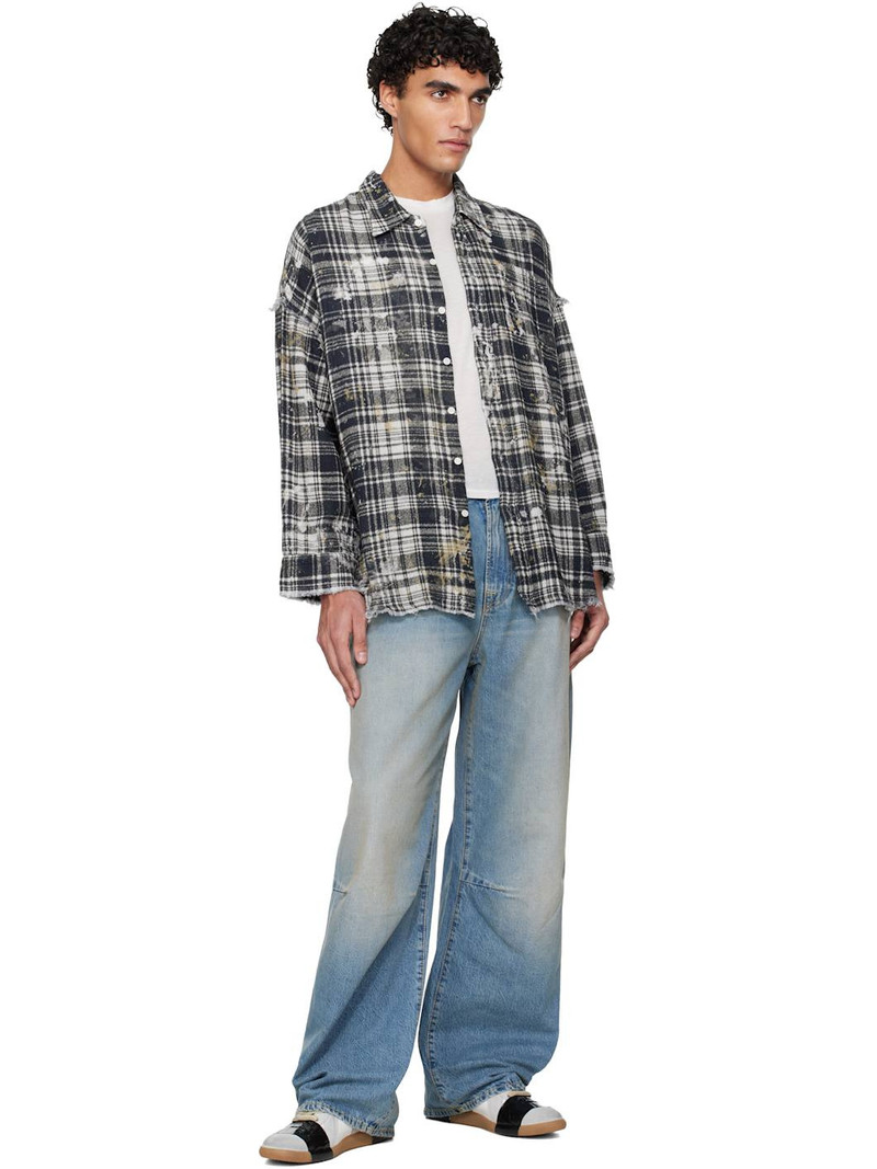 R13 Blue Wayne Articulated Knee Jeans outlook