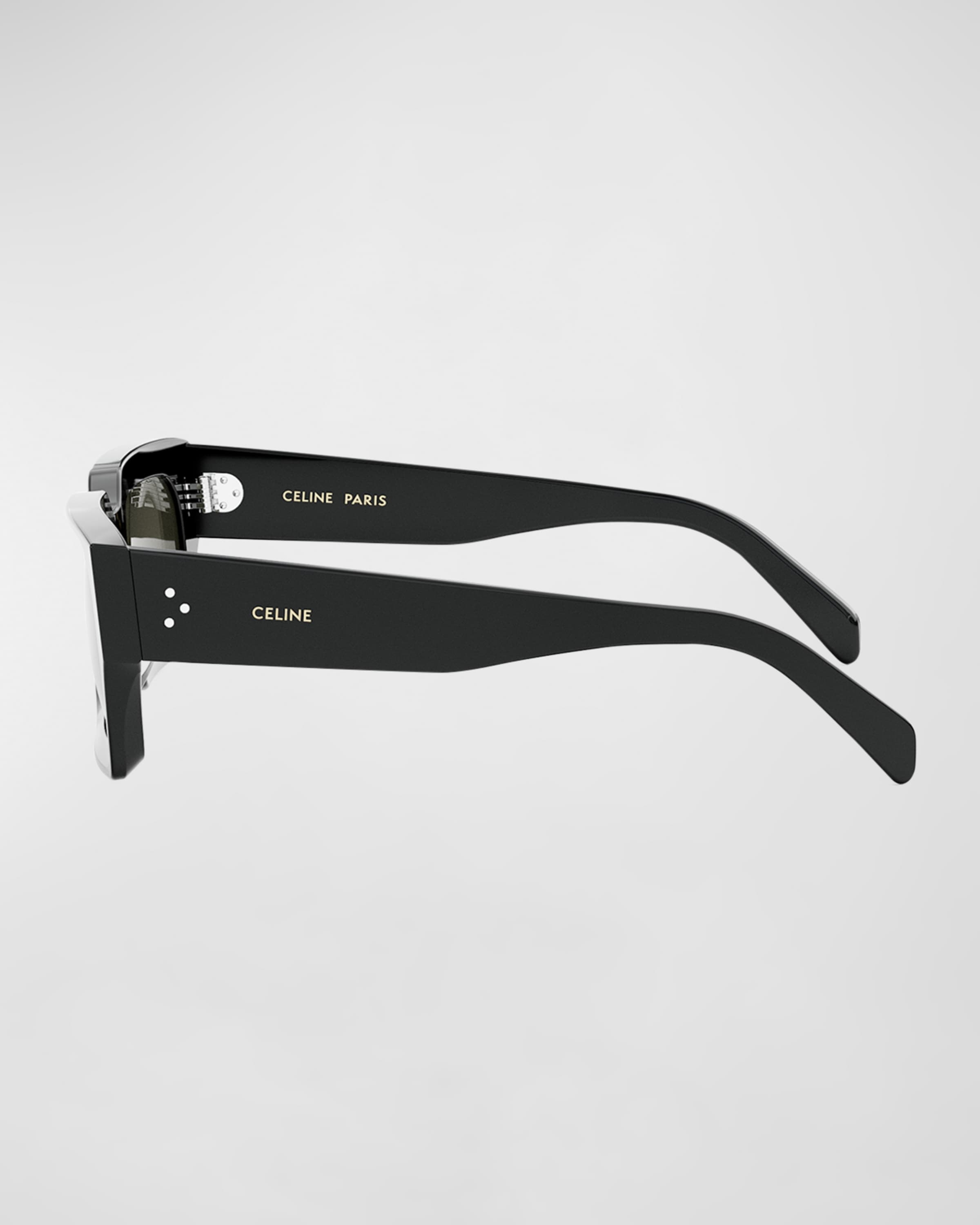 Men's 3-Dot Acetate Rectangle Sunglasses - 3