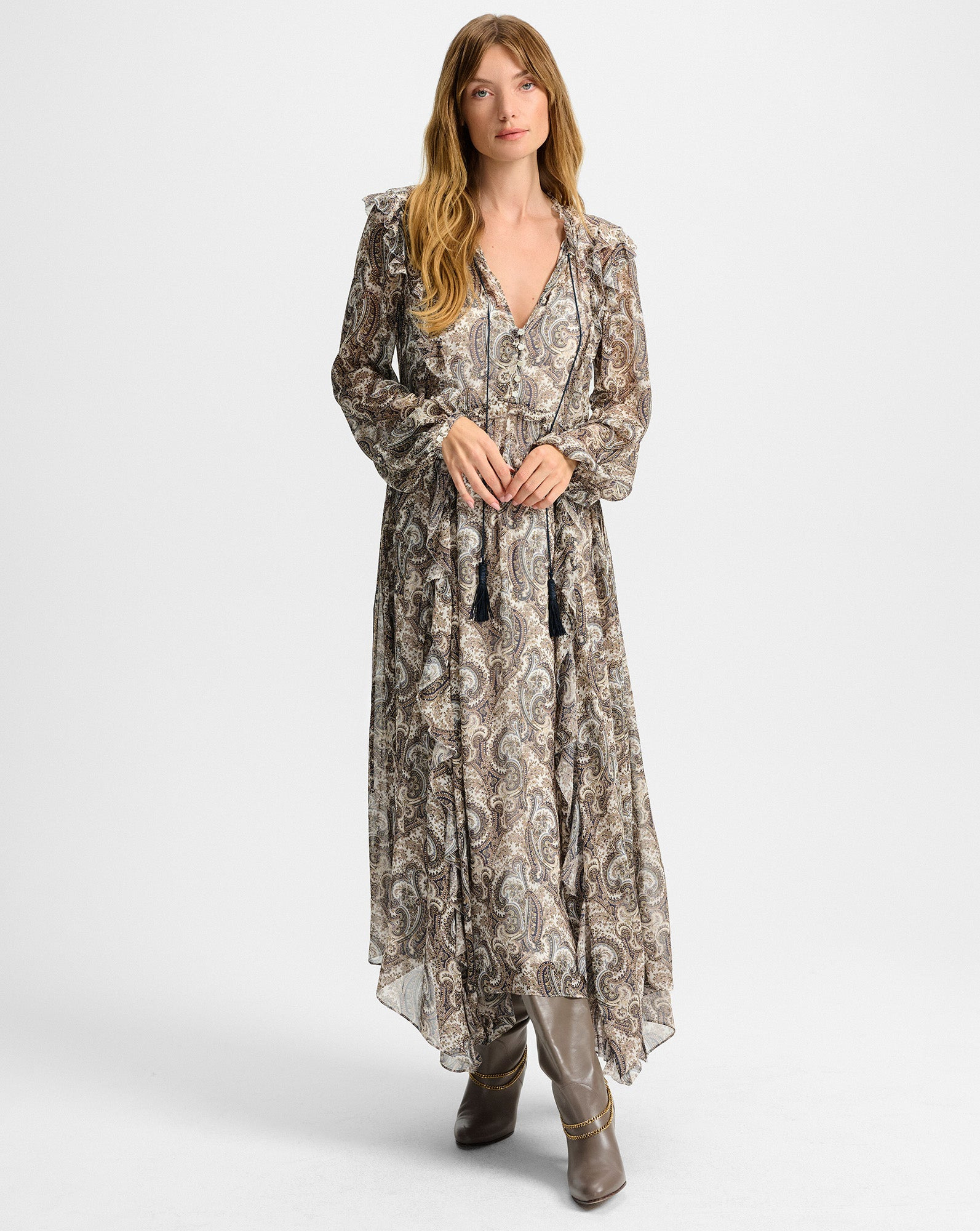 LILITH SILK MIDI DRESS - 3
