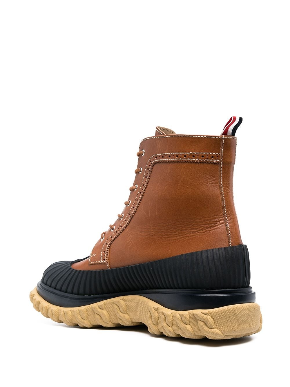 covered outsole wingtip boots - 3