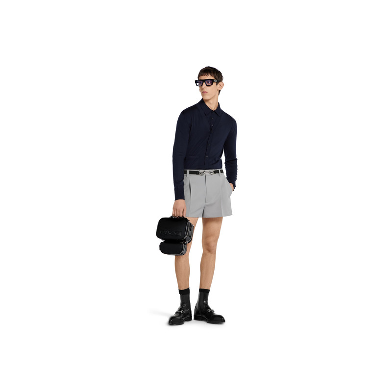 GUCCI Fine wool knit cardigan with intarsia outlook