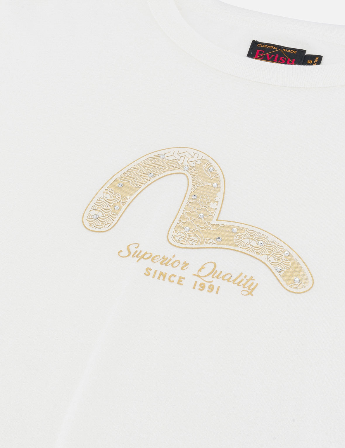 Seagull Foil Print with Studs Regular Fit T-shirt - 5