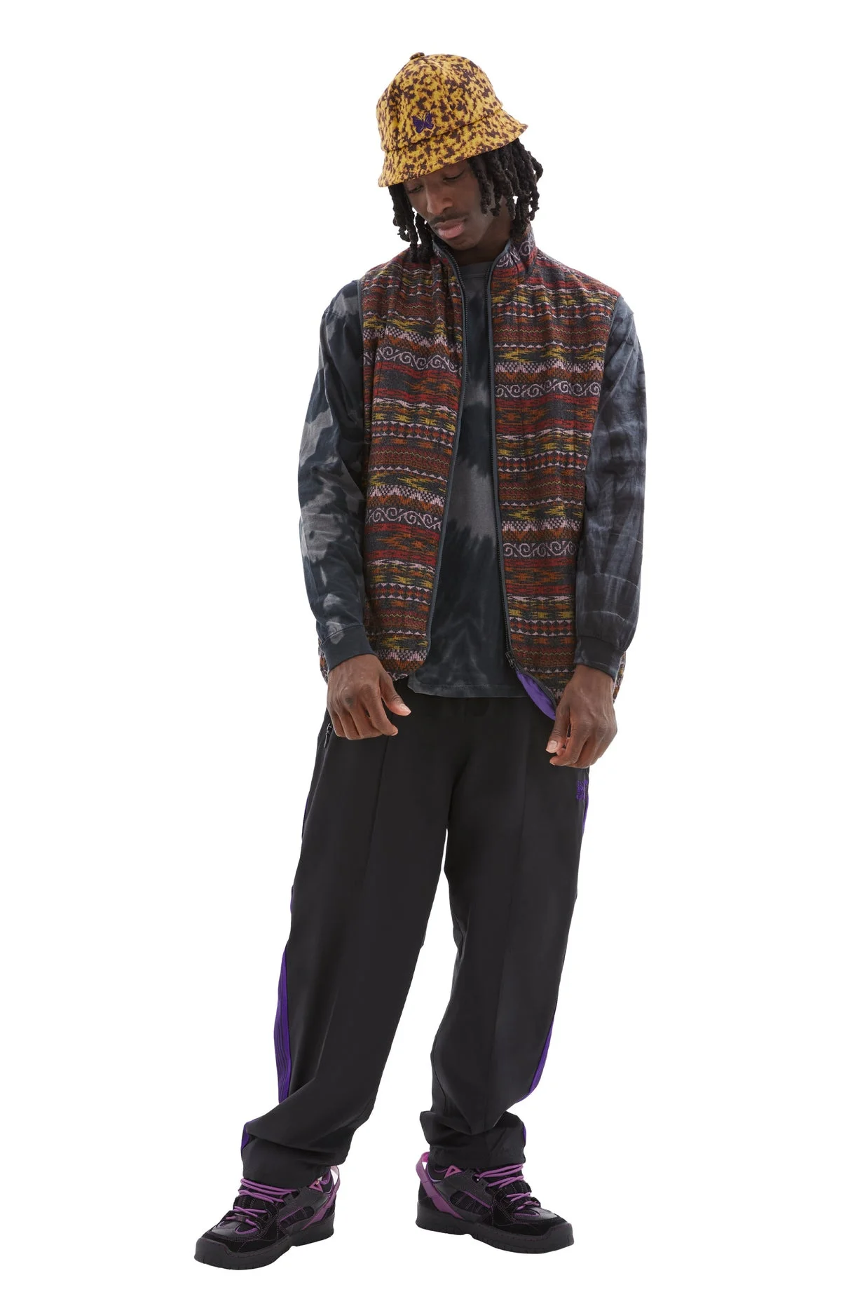 PIPING QUILT VEST (CHARCOAL) - 1