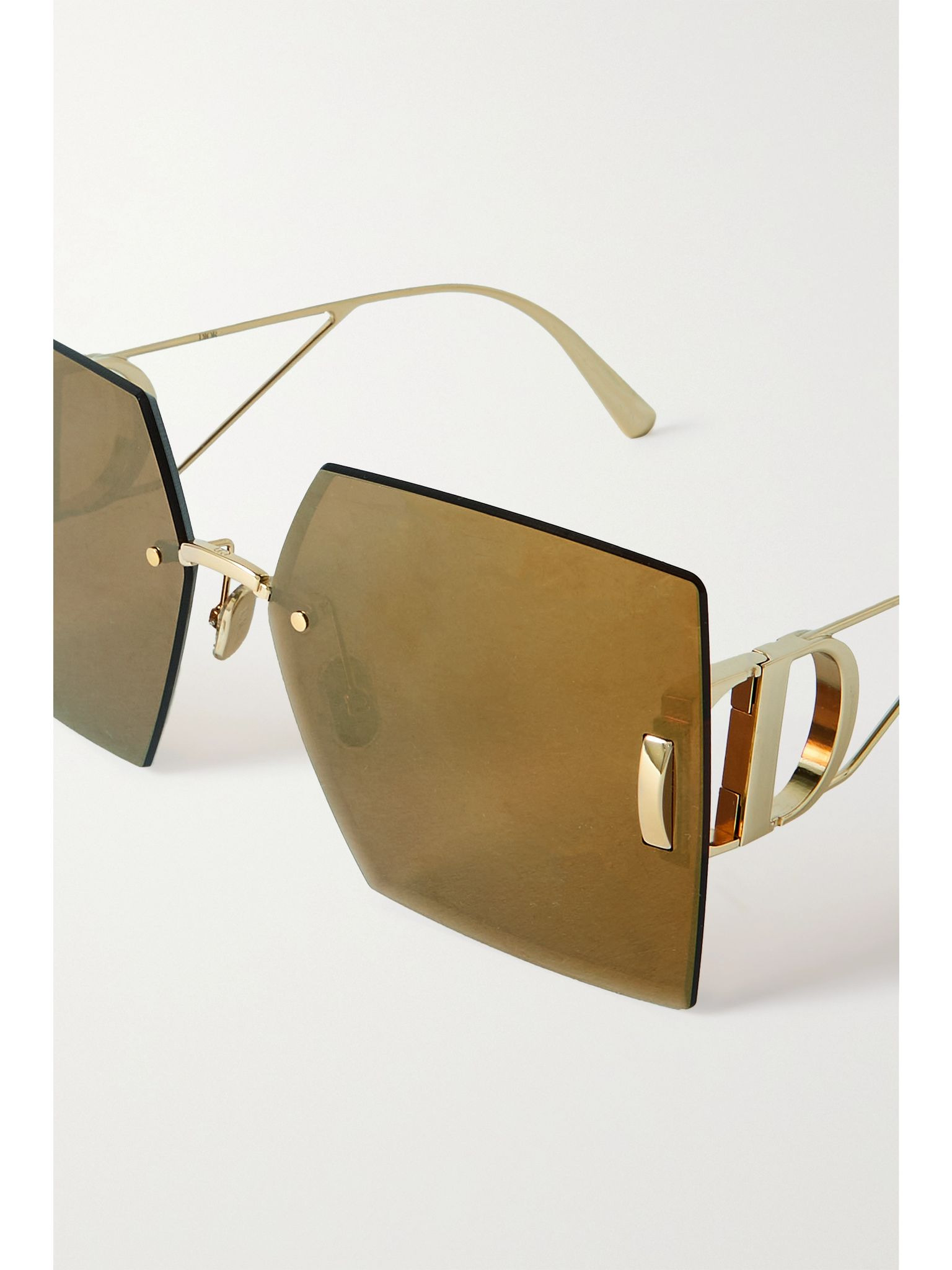 30Montaigne S7U square-frame gold-tone sunglasses Gold - 4