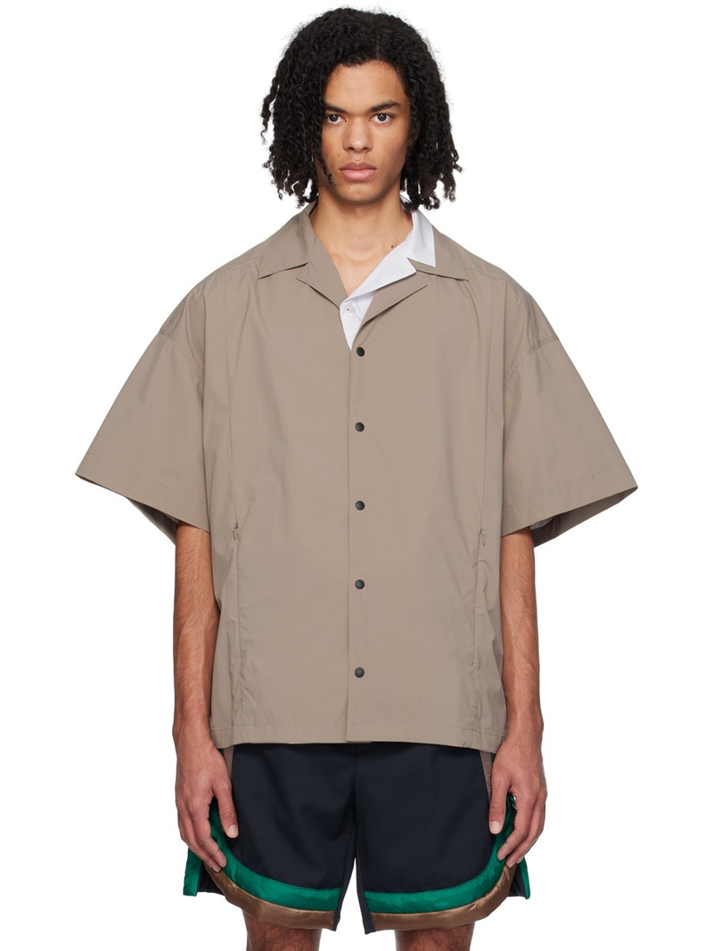 Taupe Layered Shirt - 1