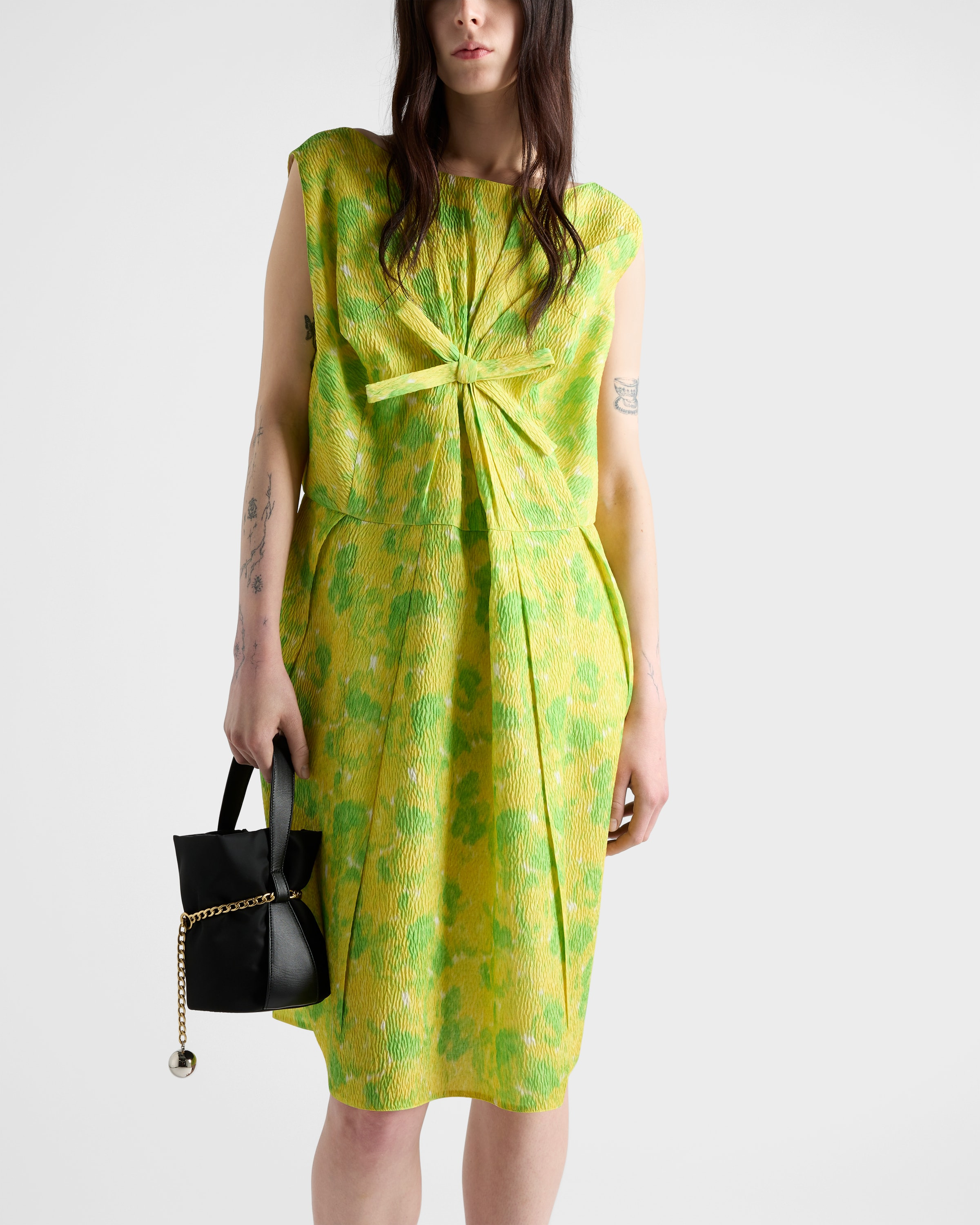 Floral print cloquet dress - 3