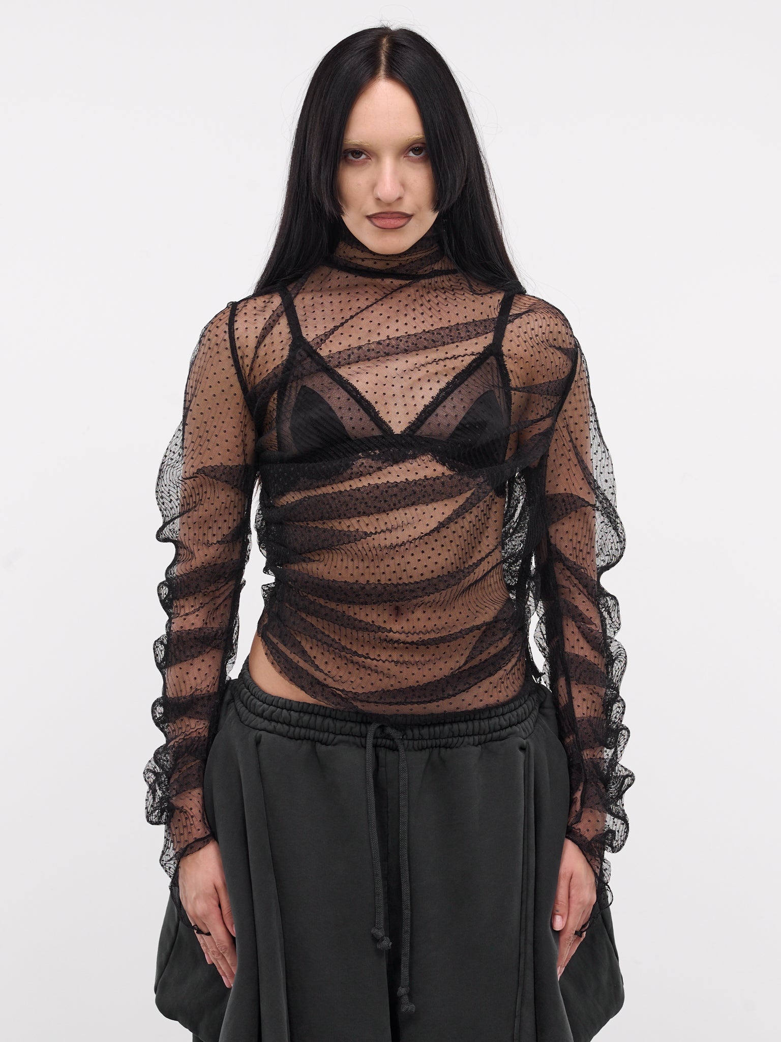 Draped Tulle Top - 1