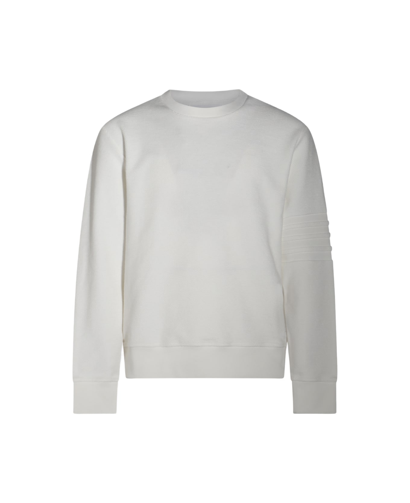 White Cotton Sweatshirt - 1