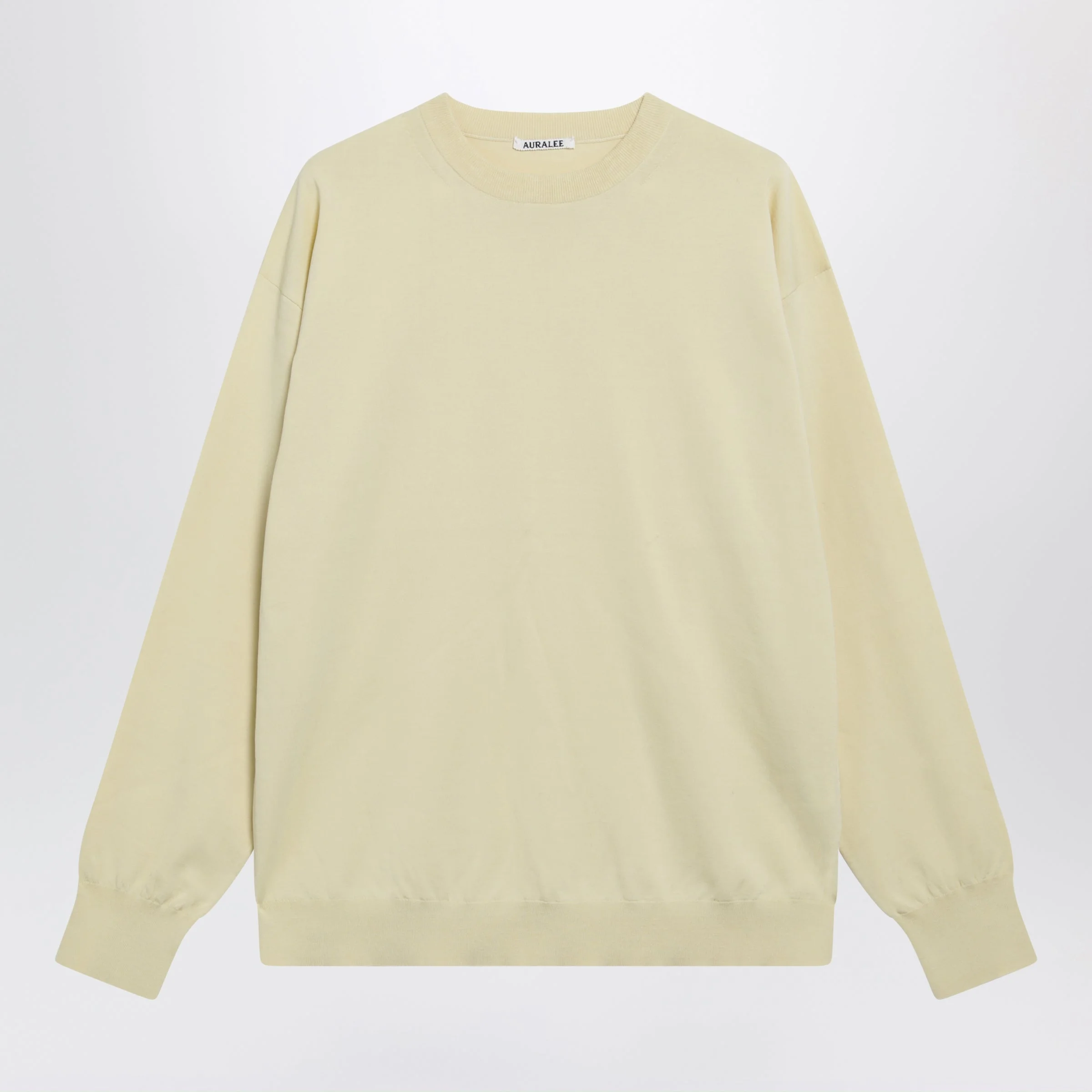 Auralee Yellow Cotton Sweater Men - 1