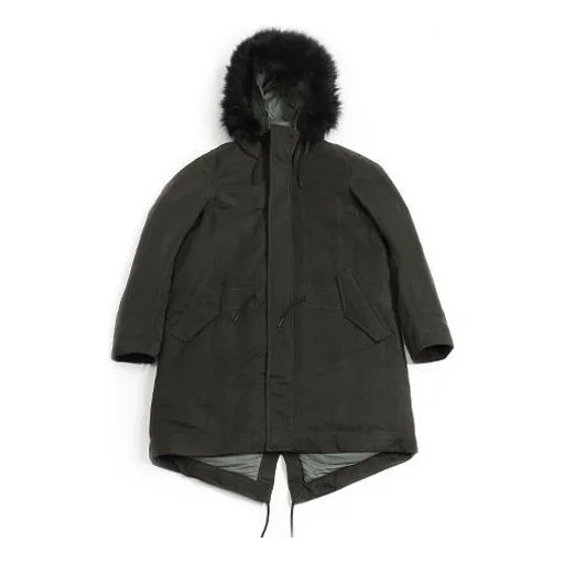 Nike Sportswear Down Fill Long-Term Warm Down Jacket Black Green BV4752-355 - 1