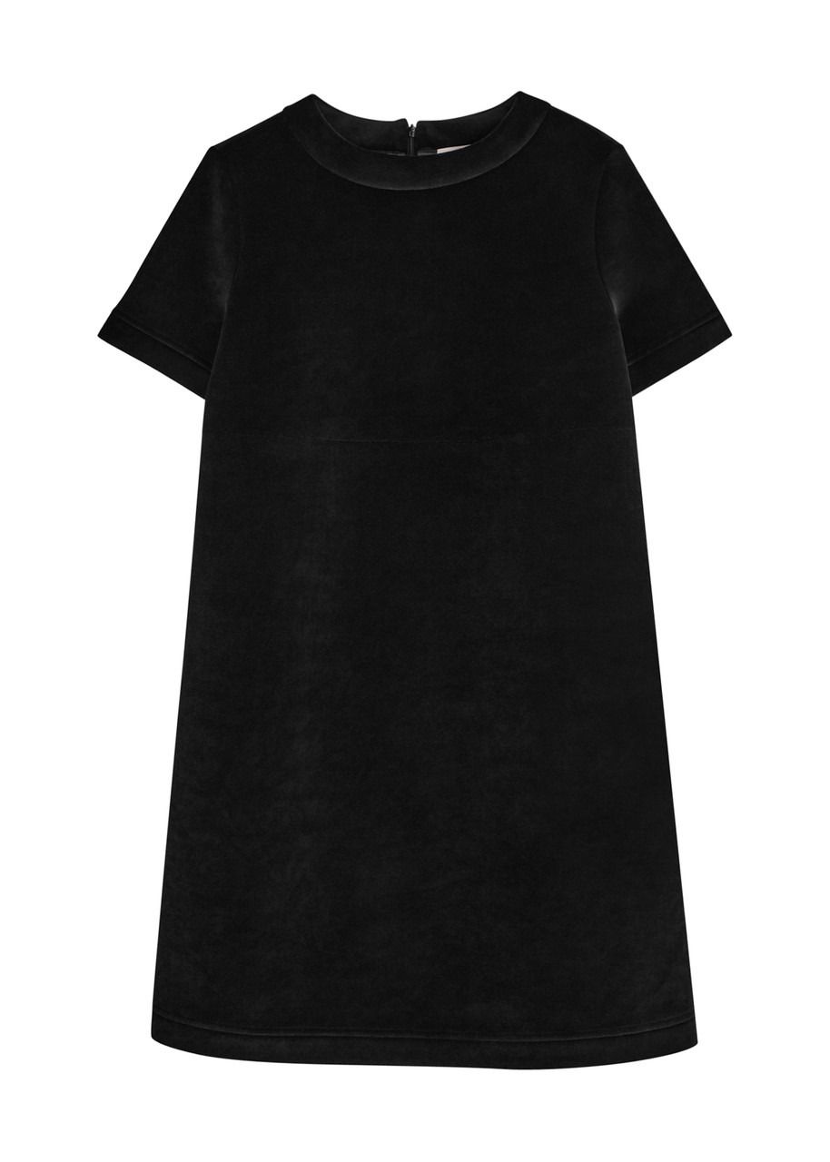 Moncler Logo Velour Mini Dress - 1