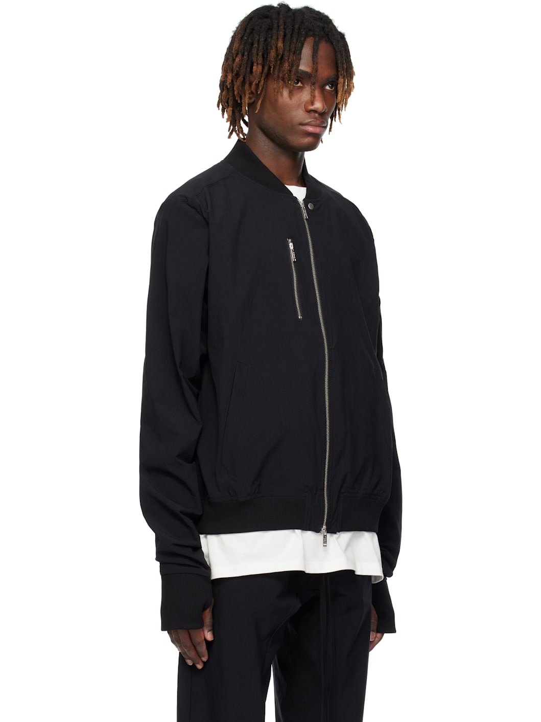 Black M SJ 662 Bomber Jacket - 2
