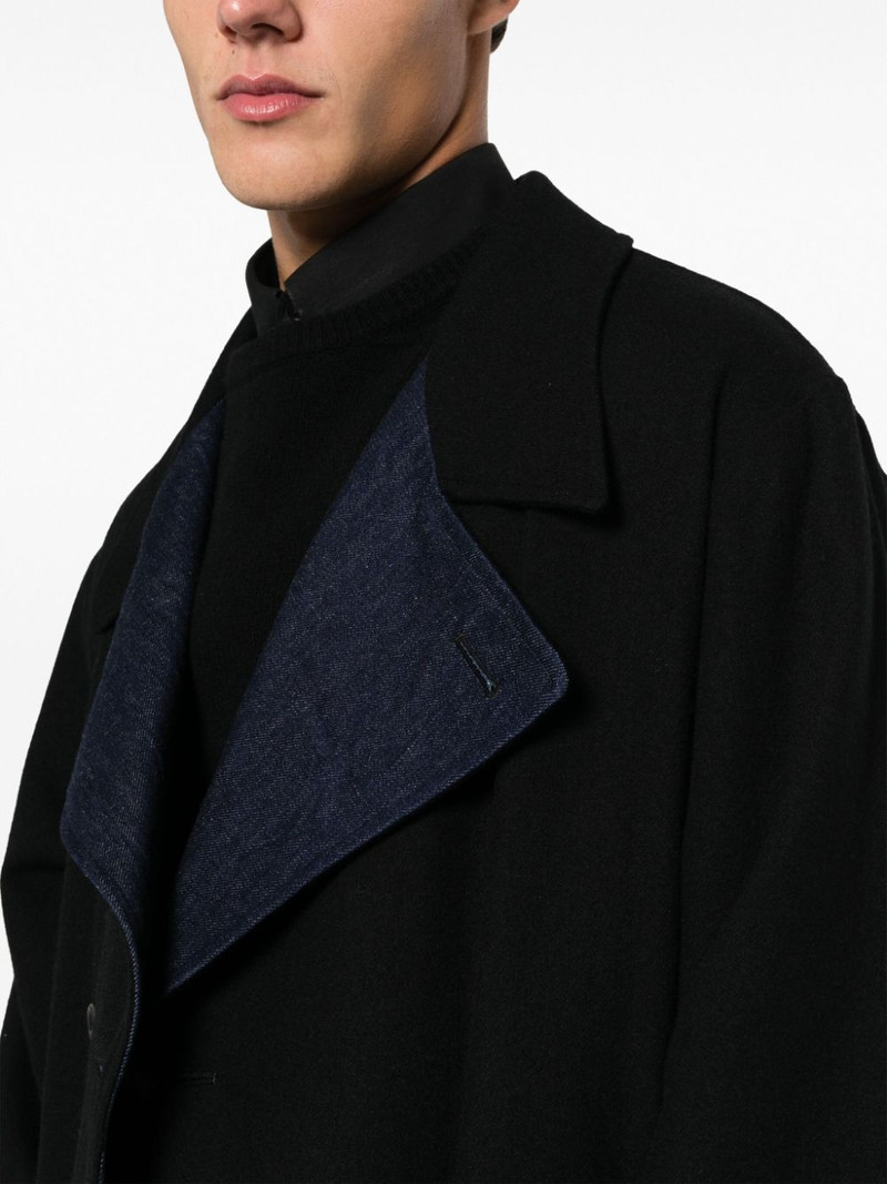 notched-lapel felted trench coach 5