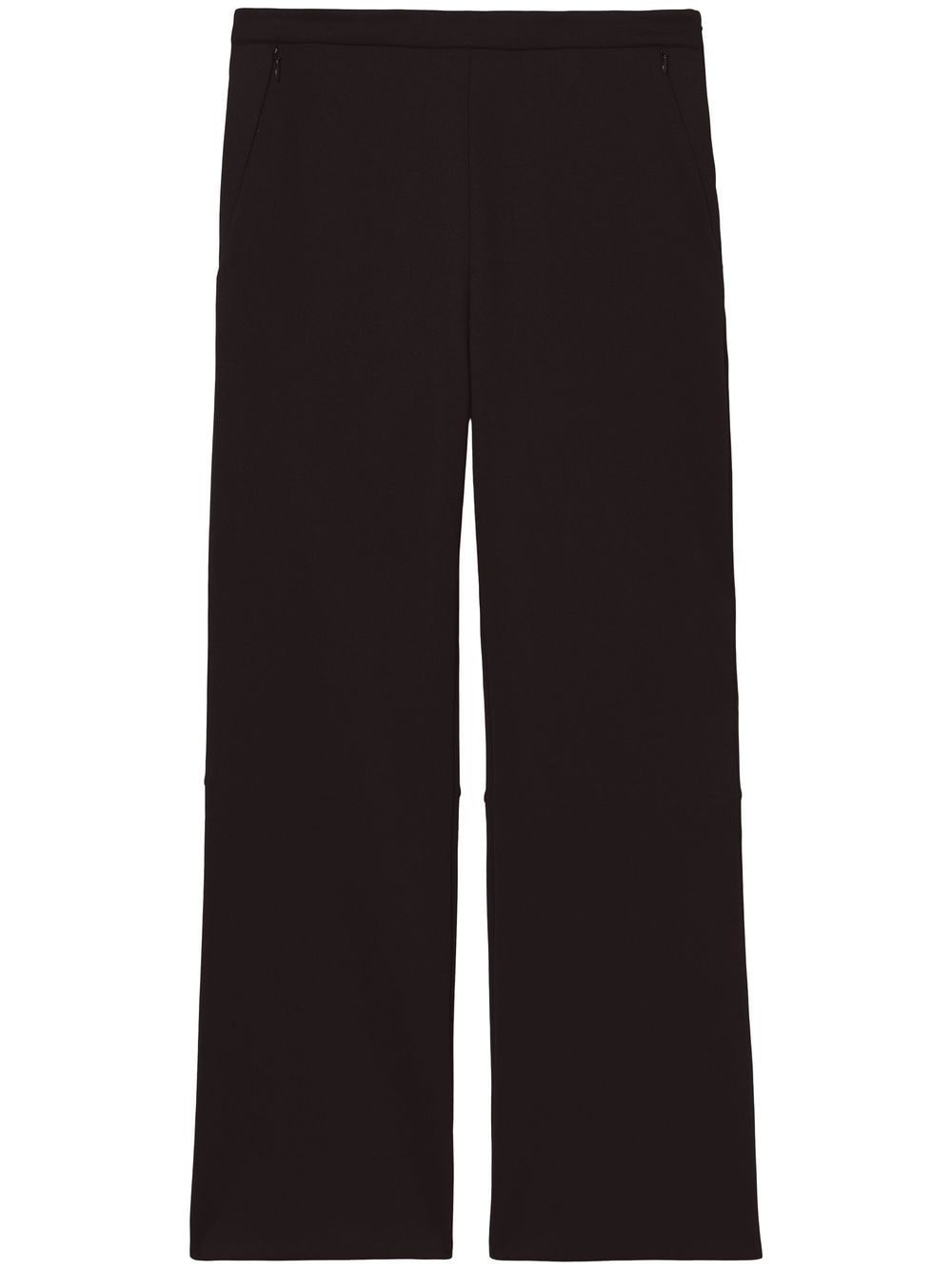 Scuba cropped flared trousers - 1