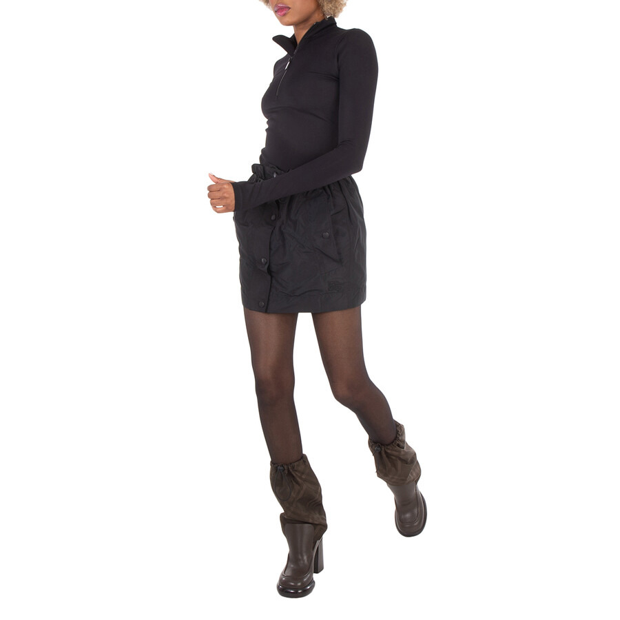 Burberry Joss Press-stud Taffeta Mini Skirt - 5
