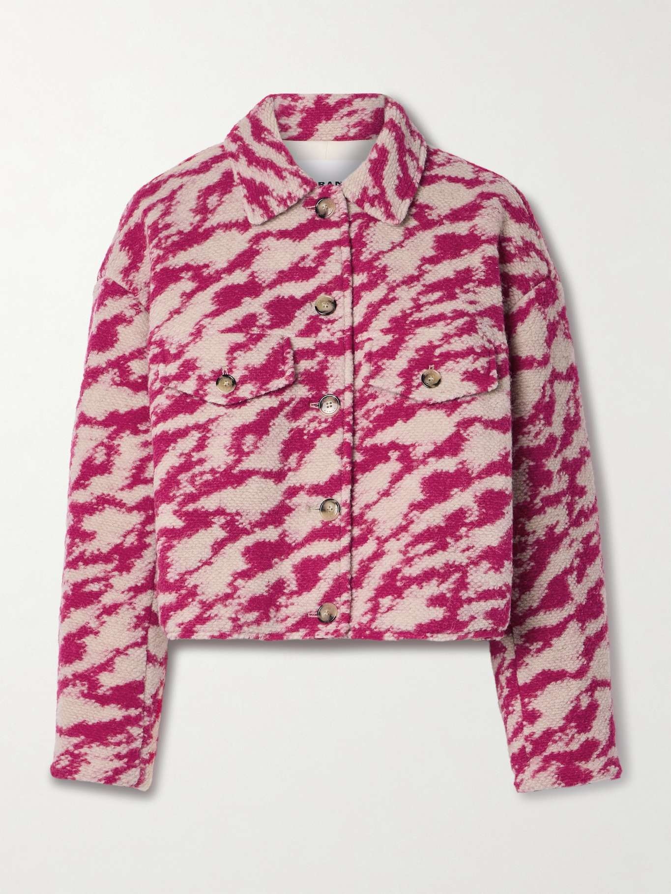 Ferida textured wool-blend coat - 1