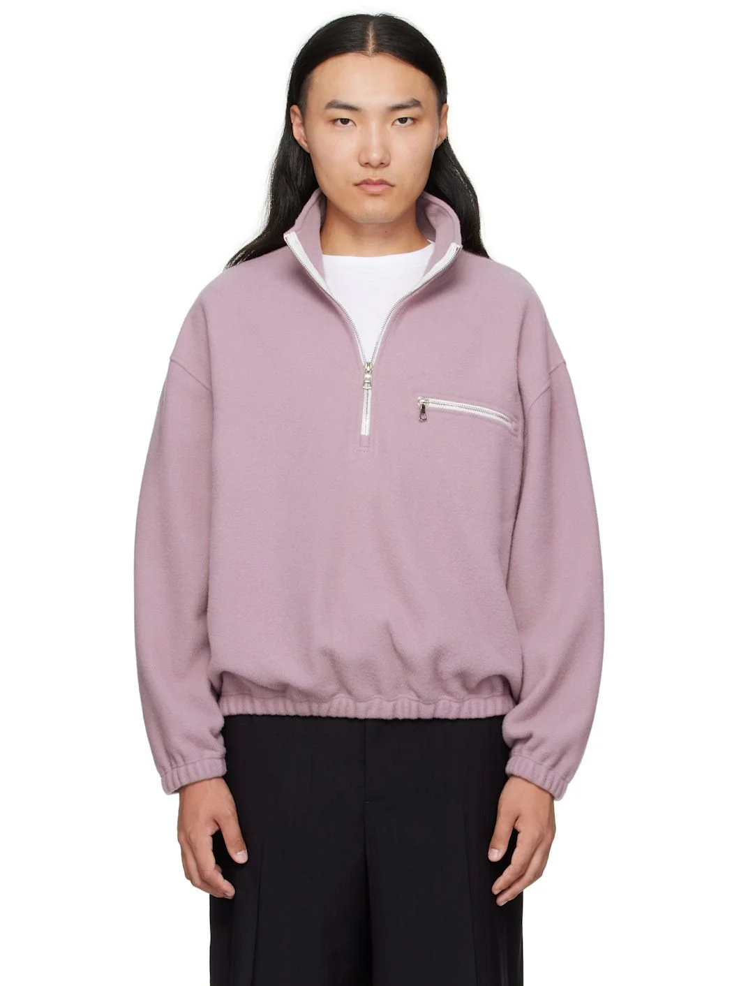 Pink Fleece Sweater - 1